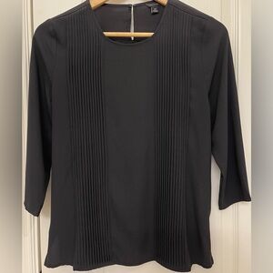 Ann Taylor Black XS 3/4 Sleeve Top